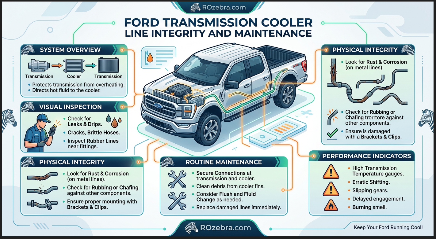 Ford Transmission Cooler Line Integrity and Maintenance